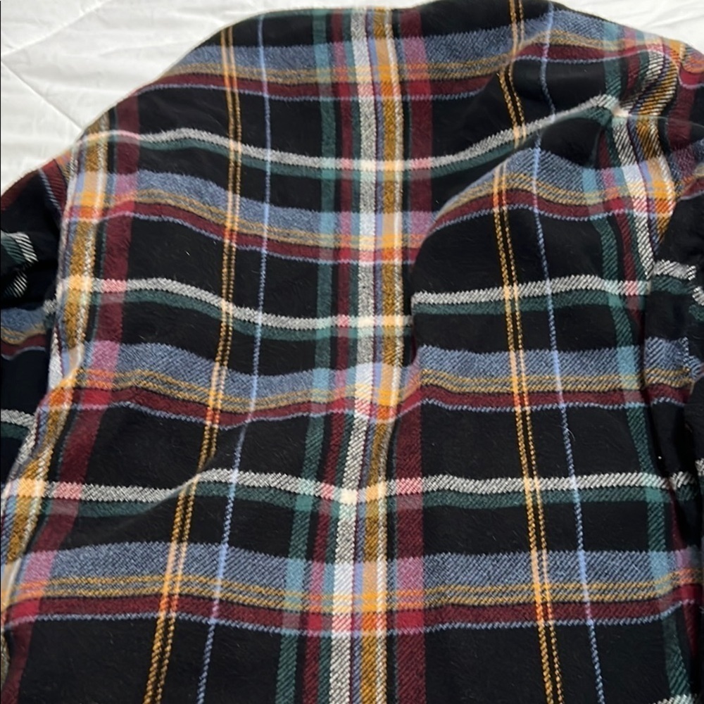 Womens Multicolor Plaid shacket - Picture 2 of 8